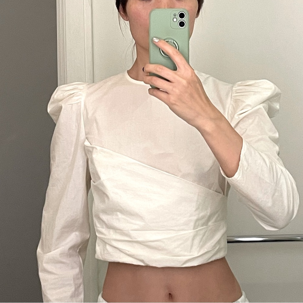 Ulla Johnson white long sleeve top